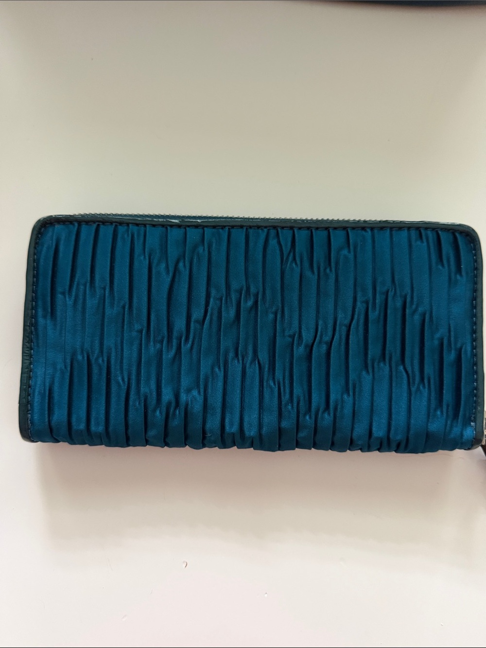 Coach Teal Ruched Satchel and Wallet Set - Picture 7 of 8